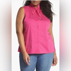 Sz 3X Sleeveless Pink Blouse